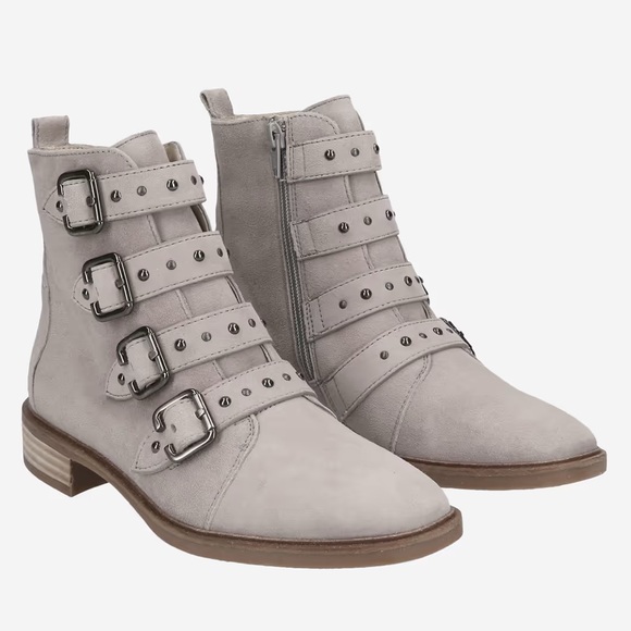 Paul Green Shoes - PAUL GREEN Studded Leather Buckle Bootie Made in Austria Size UK 7/US 9 in EUC